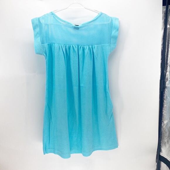 Vintage Terry cloth Swim Coverup house Dress Adrian Roberts 80s 90s oversized - Picture 6 of 7